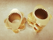 Componentes gemelos de bronce de aluminio de los elementos del tornillo de Extuder del tornillo de la resistencia de desgaste